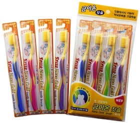Toothbrush with nano gold, 3+1